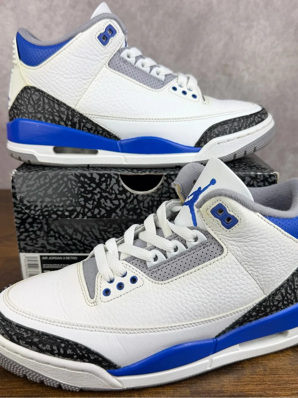 Air Jordan 3 Retro Racer Blue Size 7.5 CT8532-145 Men’s Sneakers OG Rare